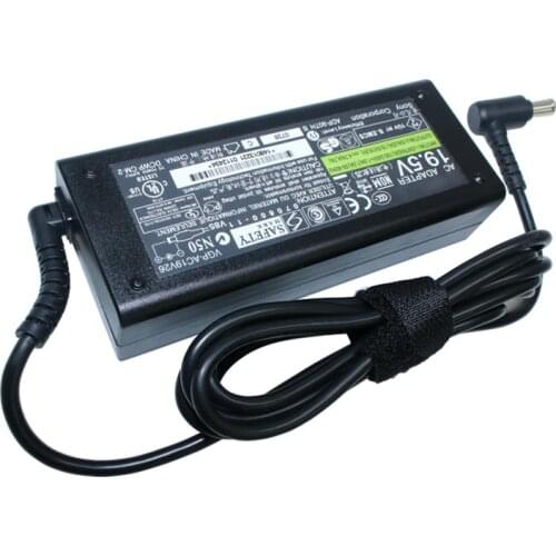 Genuine Original 90W 19.5V Laptop AC Adapter Charger for Sony Vaio VGP-AC19V25 VGP-AC19V26 VGP-AC19V27