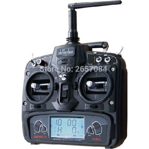 Walkera RC Drone Remote Controller DEVO 7 2.4 GHz Transmitter 7 Channel DSSS 2.4G Transmiter & RX701 Receiver Heli Quadcopter