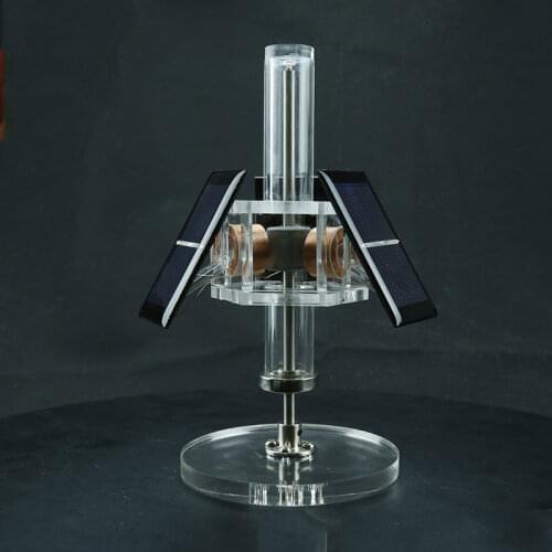 DIY Three-sided Vertical Brushless Motor Magnetic Suspension Solar Motor Engine Model Inventions Kids Learning Educational Toy