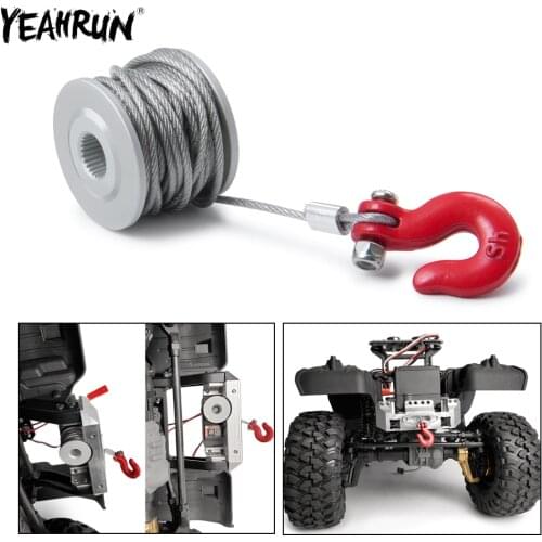 YEAHRUN 25T Steering Gear Servo Winch Wheel For 1/10 RC Crawler Car Axial SCX10 90046 Traxxas TRX-4 RC4WD D90 D110