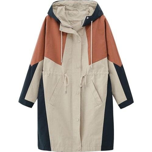 Spring Autumn Women Medium Long Tooling Trench coats Female Loose Casual Windbreaker Fashion Womens clothing Overcoats