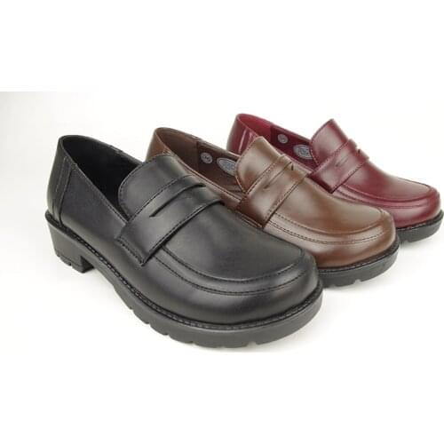 Japanese School Students Uniform Shoes Uwabaki JK Round Toe Women Girls Lolita Cosplay Low Heels G1