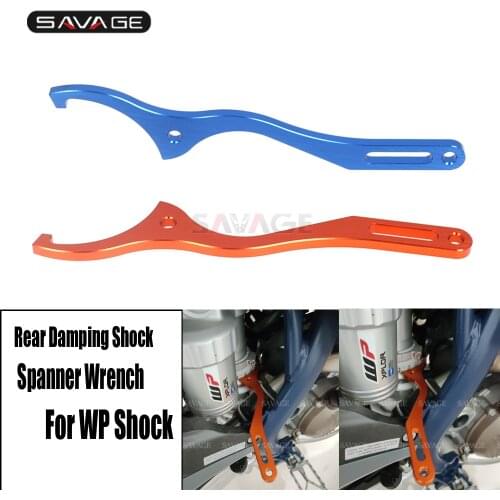 CNC Motorcycle Universal Tool Rear Damping Shock Spanner Wrench For WP Shock Absorbers Fork Tube Adjustment Tool Husqvarna