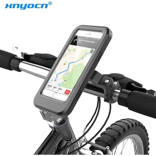 Bike Phone Support Waterproof Case Bike Motorcycle Handlebar Rear View Mirror Stand Holder for 4.0 - 6.7" Mobile Phone Mount Bag