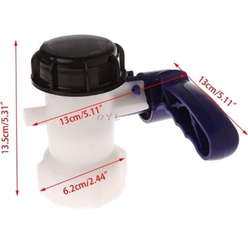 High Quality IBC Tote Tank Butterfly Valve Drain Adapter 2.44" Coarse Thread