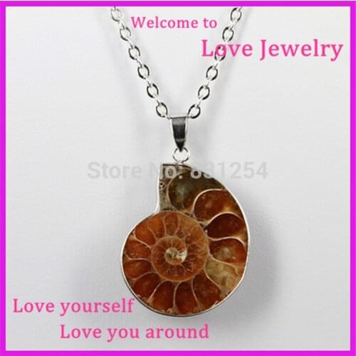 1pc New Fashion Natural Stone Snails Pendant Necklace Charm Seashell Necklace Choker Women Statement Accessories