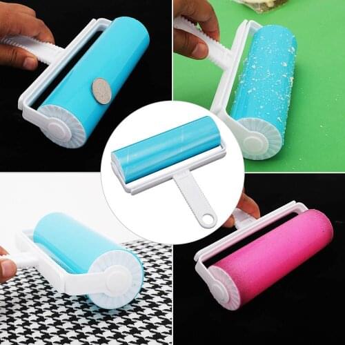 1pcs Dust Remover Pet Clothes Roller Catcher Reusable Rubber Brush Sticking Hair Picker Washable Lint Cleaning Home Accessories