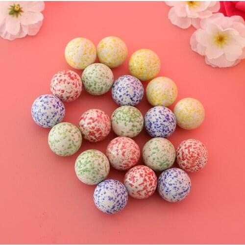 20 Pieces Glass Marbles (with Polka Dot Patterns) for Vases or Games, Aquarium Decorations, DIY Crafts