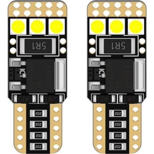 20pcs New T10 LED W5W 194 168 Canbus Car Clearance Light Auto Reading Lights Bulb Car Interior Lamp 3030 6SMD White DC12V