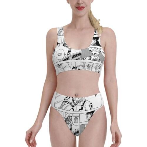 Bikinis Jujutsu And Kaisen sexy 2021 Women Swimsuit high Waist womens top Japanese Anime R374 Women Beach wear