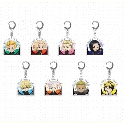 Anime Tokyo Revengers Sano Manjirō Hanagaki Takemichi Pendant Acrylic Keychain Keyring Fashion Bag Charm Cartoon Birthday Gifts