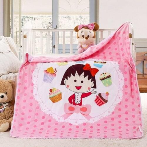 Children Cartoon Summer Quilt/Baby Kids Kindergarten Lunch Quilt/Sweet Girls Princess Air Condition Blanket