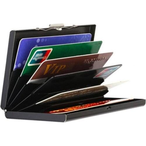 Credit Card Holder Smooth Surface Protective Lightweight RFID Blocking Credit Card Holder for Business Card