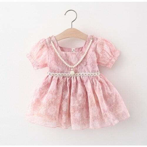 Girls Dress Lace Children Tops Short Sleeve Kids Summer Clothes 2 3 years Clothing Girl Dresses For Girl 2021 Fashion Cute Wear