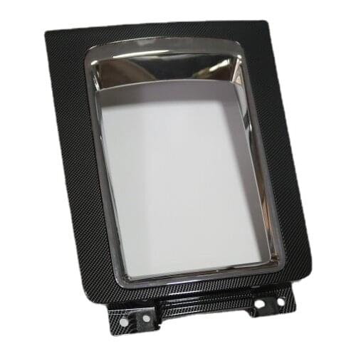 Soarhorse for Mitsubishi Lancer EX Carbon fiber CVT automatic transmission Gear shift lever panel cover trim