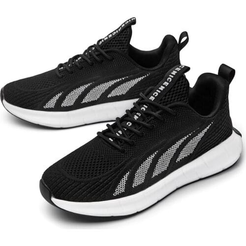 Summer sneakers for breathable knitting man hot autumn Men shoe casuales on sapatilhas masculino black work Shoes Sneakers para