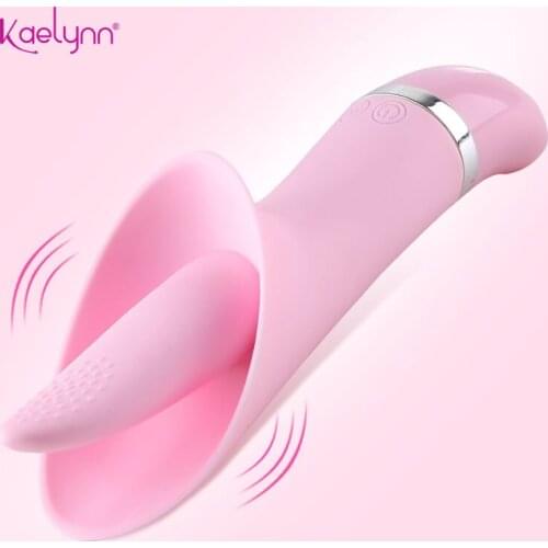 Powerful Tongue Massage Vibrator Licking G-spot Clitoris Stimulator Suck Clit Oral Blowjob Vibrators for Women Adults Sex Toys