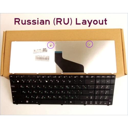 New Keyboard RU Russian Version For ASUS X53SC X53SD K53T K73BR K73S X73T A53Z A53SV A53SV-XE2 Laptop