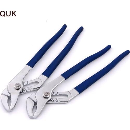 QUK Adjustable Water Pump Pliers Wrench Plumbing Combination Pliers Quick-Release Straight Jaw Groove Joint Pliers Hand Tools