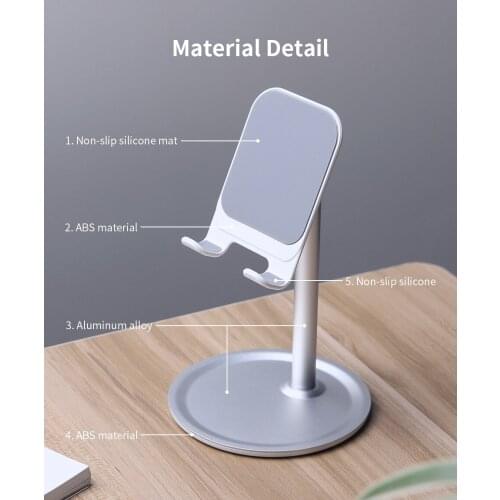 Bracket for Samsung for Iphone X aluminum alloy rotatable mobile phone stand, tablet stand, stand, stand, adjustable table stand
