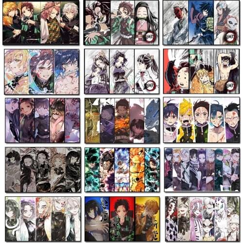 Anime Poster Demon Slayer Ghost Blade Cartoons Canvas Painting Wall Art Posters And Prints Living Room Home Decoration Painting