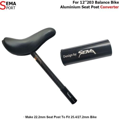 Seatpost converter SEMA make 22.2mm seatpost to fit 25.4mm bike design for balance bike 22.2mm-25.4mm seatpost converter