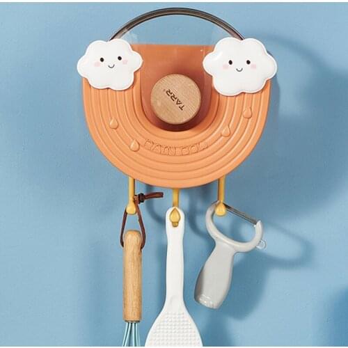 X7AB Toilet Paper Holder Bathroom Suction Hanger Tissue Rack Kitchen Towel Hook