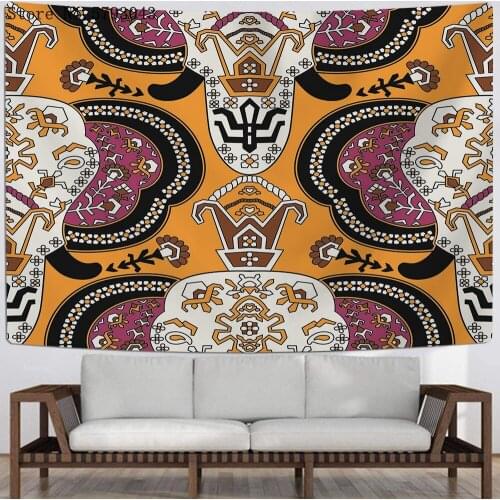 European Luxury Tapestry Style Colorful Exotic Regalia Hanging Carpet Home Dorm Decor Wall Tapestry For Bedroom Wall Carpets
