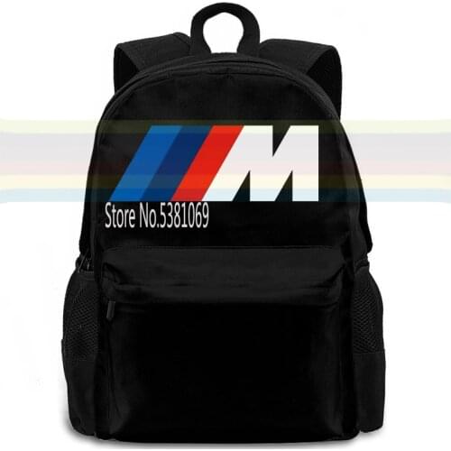 BMW M POWER car mens and womens students can repeat washing fashion style backpack