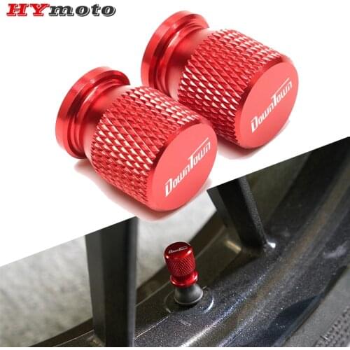 With Logo For KYMCO DOWNTOWN DT 200i 300i 350i 125 200 250 350 Motorcycle CNC Aluminum Accessories Tire Valve Air Port Cover Cap
