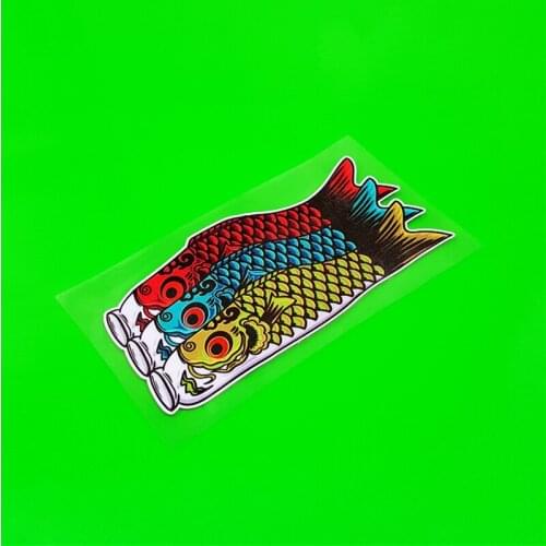 Koi Japanese Lucky Fish Carp Sticker Decals for Truck Car Vans Motorcycle Computer Case Scratches Cover