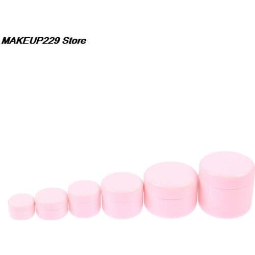 10g 20g 30g 50g 100g Pink Empty Cosmetic Container Travel Face Cream Lotion Container Refillable Plastic Makeup Jar