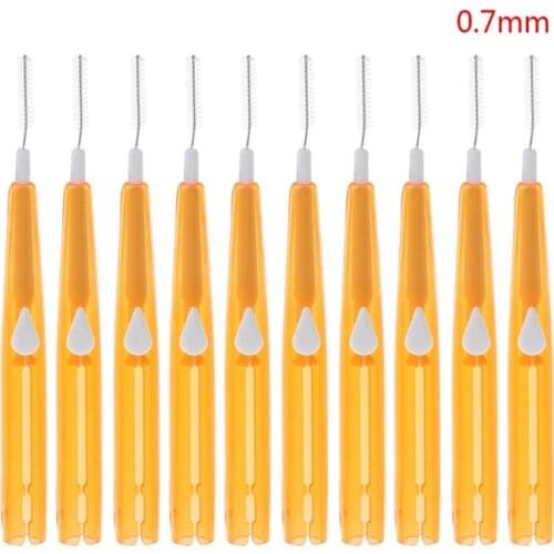 10pc Adults Interdental Brush Clean Between Teeth Floss Toothpick Oral Care Tool