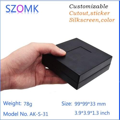10pcs a lot High quality abs material plastic junction box plastic housing for electronics products 99*99*33mm