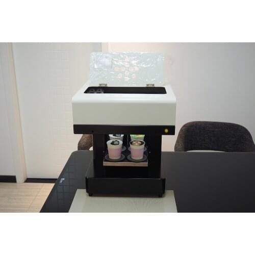 3D 1-4cups coffee Print machine Small cake Food printer Edilbe ink 4*100ml free