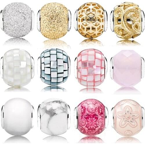 New Fashion Charm Multi-color Good Murano Glass Beads With Bracelet 925 Sterling Silver Beads For Diy Jewelry For Women