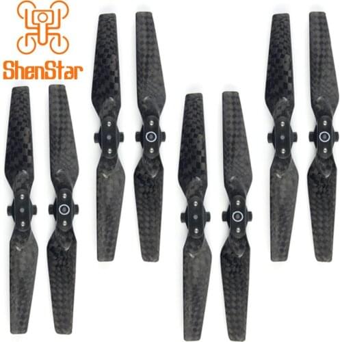 1pack of 4pairs 4730F Carbon Fiber Quick Release Foldable Propellers for DJI Spark Drone Accessory CW + CCW CF Props
