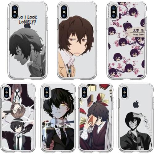 Anime Bungou Stray Dogs Phone Case Transparent soft For iphone 5 5s 5c se 6 6s 7 8 11 12 plus mini x xs xr pro max