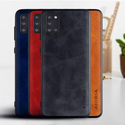 Case for Samsung Galaxy A11 A21 A31 A41 A51 A71 A81 A91 A21S M31 M51 coque Luxury Vintage leather cover phone case funda capa