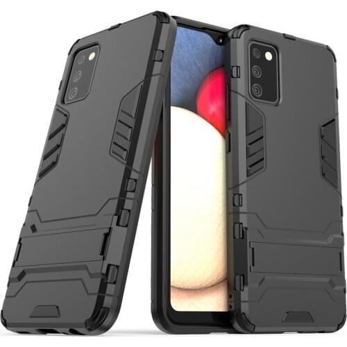 Kickstand Case For Samsung Galaxy A02S A 02S Cases Shockproof Armor TPU + PC Tough Cover For On GalaxyA02S SM-A025F/DSN 6.5