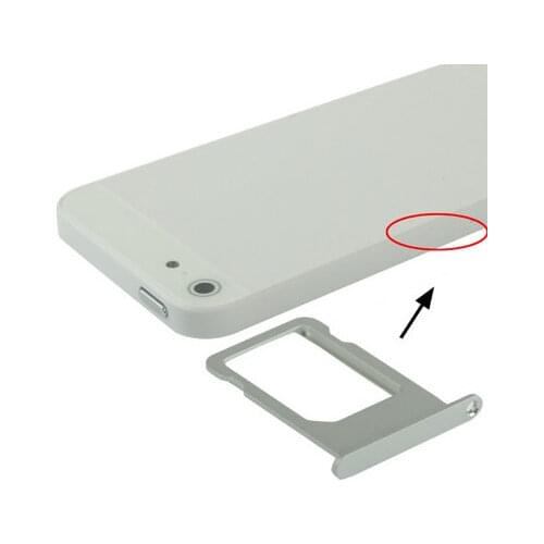 Sim card holder Silver for Iphone 5 Slot ladder cart tray replacement
