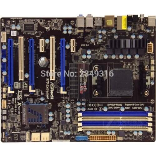 For ASRock 970 Extreme4 Original Used Desktop for AMD 970 Motherboard Socket AM3 AM3+ DDR3 SATA3 USB3.0