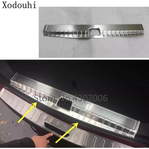 Car Inside Rear Bumper Trim Stainless Steel Scuff Sill Trunk Plate Pedal For Chevrolet Equinox Third GE 2017 2018 2019 2020