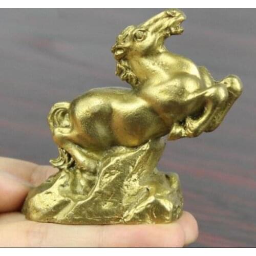 New brass twelve zodiac horse decorations