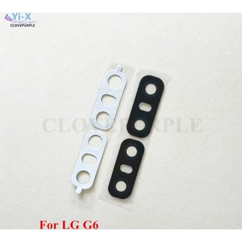 Wholesale 50PCS/Lot New Main Back Camera Glass Lens Cover with Adhesive Sticker Replacement Parts for LG G6
