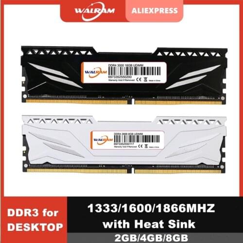 WALRAM RAM DDR3 4GB 8GB 1866MHz 1600MHz 1333MHz Desktop Memory 240 Pins DIMM 1.5V Memoria DDR3 RAM Memory Module with Heat Sink