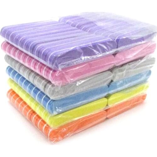 100pcs Sponge Nails Buffer Files Professional Brand Nail File UV Gel Nail Tool Colorful Sandpaper Lime Ongle Para Manicure Sets