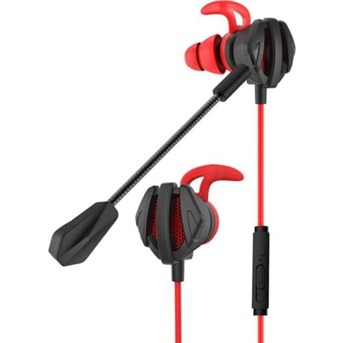Dynamic Noise Reduction In-Ear Wired Call Earphones Gaming Computer Earpiece With Dual Mic блютуз гарнитура kulaklık