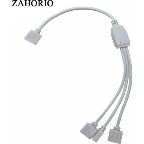 1pcs 1 to 3 Female Connector Splitter RGB LED Strips extension Cable with 4 pin connector For SMD 5050 3528 RGB LED Strips light