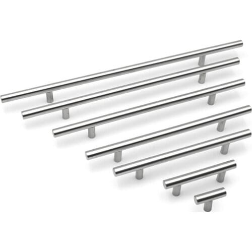 Modern Stainless Steel Kitchen Door Cabinet T Bar Handle Pull Knob Cabinet Knobs Furniture Handle Cupboard Drawer Handle